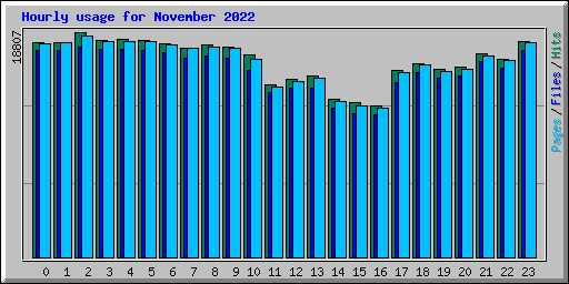 Hourly usage for November 2022